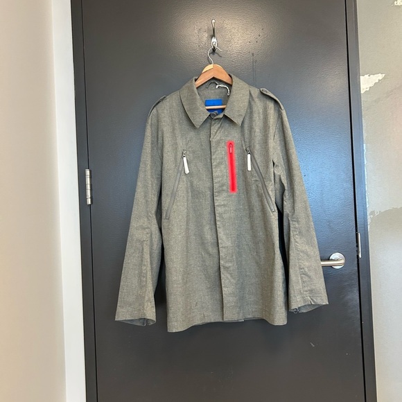 adidas Originals Gray L coat new with partial tag (not actual full tag but.new) - Picture 5 of 13